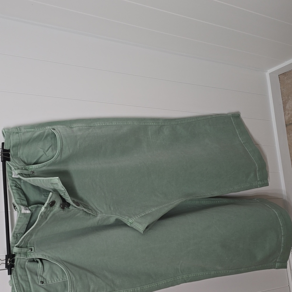 Women’s Relaxed Crop Pants in Sage Green